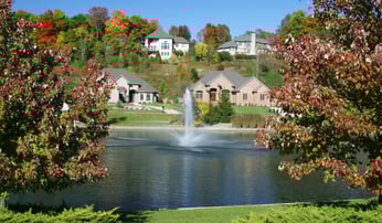 Fountain in Subdivision